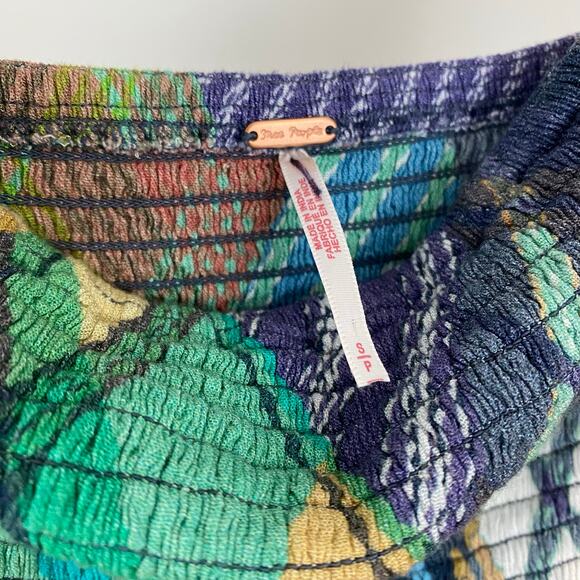 Free People Samara Smocked Maxi Dress - Light Combo - Size Small - Picture 11 of 12